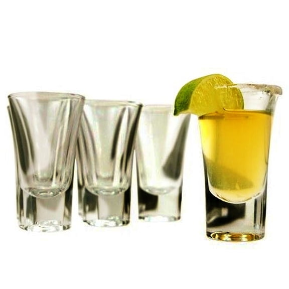 Set 6 Vasos De Vidrio Cristalino Bormioli para Caballitos, Tequileros Italianos Línea Dublino, Capacidad 57ml