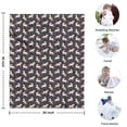 thumbnail image 4 of Dark Cartoon Unicorn Horse Flower Pattern Blanket,Comfortable Soft Flannel Throw Blanket,All Season,Warm Lightweight Blankets for Sofa Bed Couch Living Room Chair,30"x40", 4 of 4
