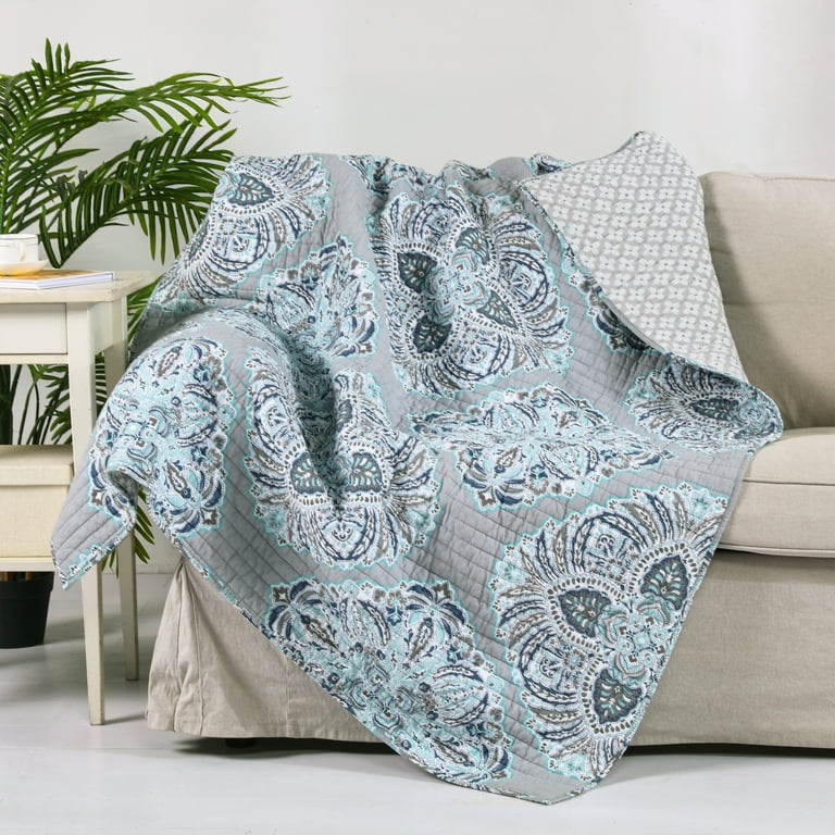 Silver quilted throw new arrivals