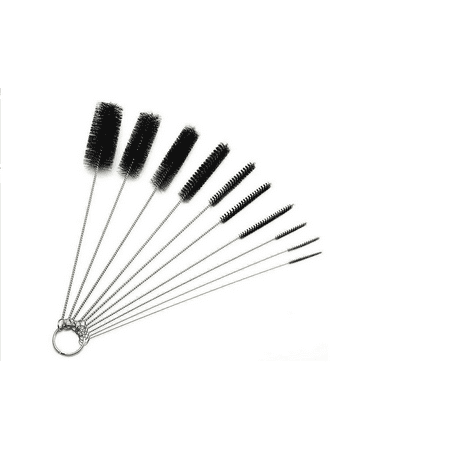 

10 Pcs/1 Set Household Stainless Steel Cleaning Brush Test Tube Bottle Straw Washing Cleaning Tools Dust Cleaner