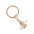 thumbnail image 2 of LELINTA 2PCS Handmade Wristlet Keychain Bracelet Bangle Round Key Ring Large Circle Tassel Key Chain - Leather Key Chain Holder  for Women Girls, 2 of 8