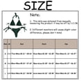 thumbnail image 2 of DOPI Women's Striped Printing Padded Push Up 2 Piece Bikini Sets Swimsuits Beachweart, 2 of 5