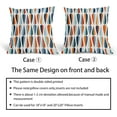 thumbnail image 3 of Mid-Century Pillow Covers 20X20 Inch Blue Orange Drop Shapes Square Pillow Cases Modern Retro Linen Throw Pillows Set of 2 Home Decor for Living Room Couch Cushion Porch Outdoor, 3 of 6