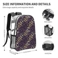 thumbnail image 4 of Rocae Dice for 16inch Clear Backpack Transparent School Backpack for Women Men, Capacity Clear Bag for College, Travel, 4 of 7