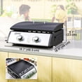 thumbnail image 3 of Outsunny 2 Burner Liquefied Gas Grill, Portable BBQ Grill, Silver, 3 of 10
