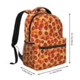 thumbnail image 2 of Disketp Pizza Mochila Estampada para Hombre y Mujer – Mochila Ligera Clásica con Múltiples Bolsillos para Universidad, Trabajo y Viajes-One Size, 2 of 5