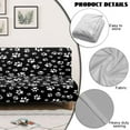 thumbnail image 4 of Xoenoiee Dog Paw Print Futon Slipcover Armless Folding Sofa Cover Stretch Elastic Couch Furniture Protector for 3 Seat Foldable Futon Sofa Bed Without Armrests, 4 of 7