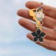 thumbnail image 3 of 3pcs Creative Keychain Pendant For Women Decorative Keychain Flower Keychain Ornament For Handbags Backpacks And Purses Elegant Metal Keyring Accessor, 3 of 3