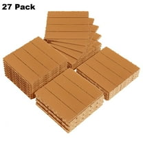 IVV Plastic Interlocking Deck Tiles 27 Pack, 11.4"x11.4" Waterproof Outdoor & Indoor Flooring for Patio, Balcony, Porch, Poolside, Backyard – Quick Snap Installation (Light Brown)
