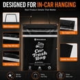 thumbnail image 4 of Noaman 50PCS Disposable Car Trash Bags, 2.5 Gal Leak-Resistant Garbage Bags for SUV, Truck, RV, Stick-on or Headrest Mount, Black, 4 of 9