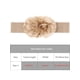 thumbnail image 4 of Cinturón Elástico Ancho de Doble Flor Grande INSPIRE CHIC para Mujeres, Cinturones Chunky para Vestido hasta 75cm/29.53" Caqui, 4 of 6