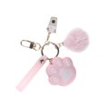 thumbnail image 1 of Cute Cat Paw Keychain Key Ring Bag Charm Pendant Gift for Girls, 1 of 9