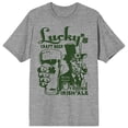 thumbnail image 4 of Lucky's Craft Beer Original Irish Ale Men's Athletic Heather T-shirt-3X-Large, 4 of 6