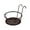 Brown, variant on TIELUTT Metal Art Hanging Flower Pot Holder Hanger Fence Garden Rack Over Rail Drainer Stand for Soap Kitchen Dish Drying Rack with Drainboard Stainless Steel Wash Holders for Bathrooms Shelf