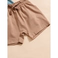 thumbnail image 5 of Bagilaanoe 3 Packs Toddler Baby Boys Girls Summer Shorts Solid Color Elastic Drawstring Short Pants 3M 6M 12M 18M 24M 3T Infant Casual Clothes, 5 of 6