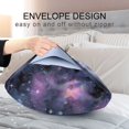 thumbnail image 4 of Yayeee Pillowcase King Size Set of 2 Satin Wrinkle Resistant Envelope Pillow Case, Purple Sky Pattern, 4 of 8