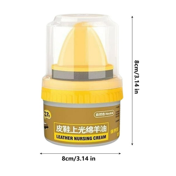Shoe Polish Cream Leather Conditioner Shoe Shine White Colorless Universal Leather Repair Paste for Shoes Boots Restoration