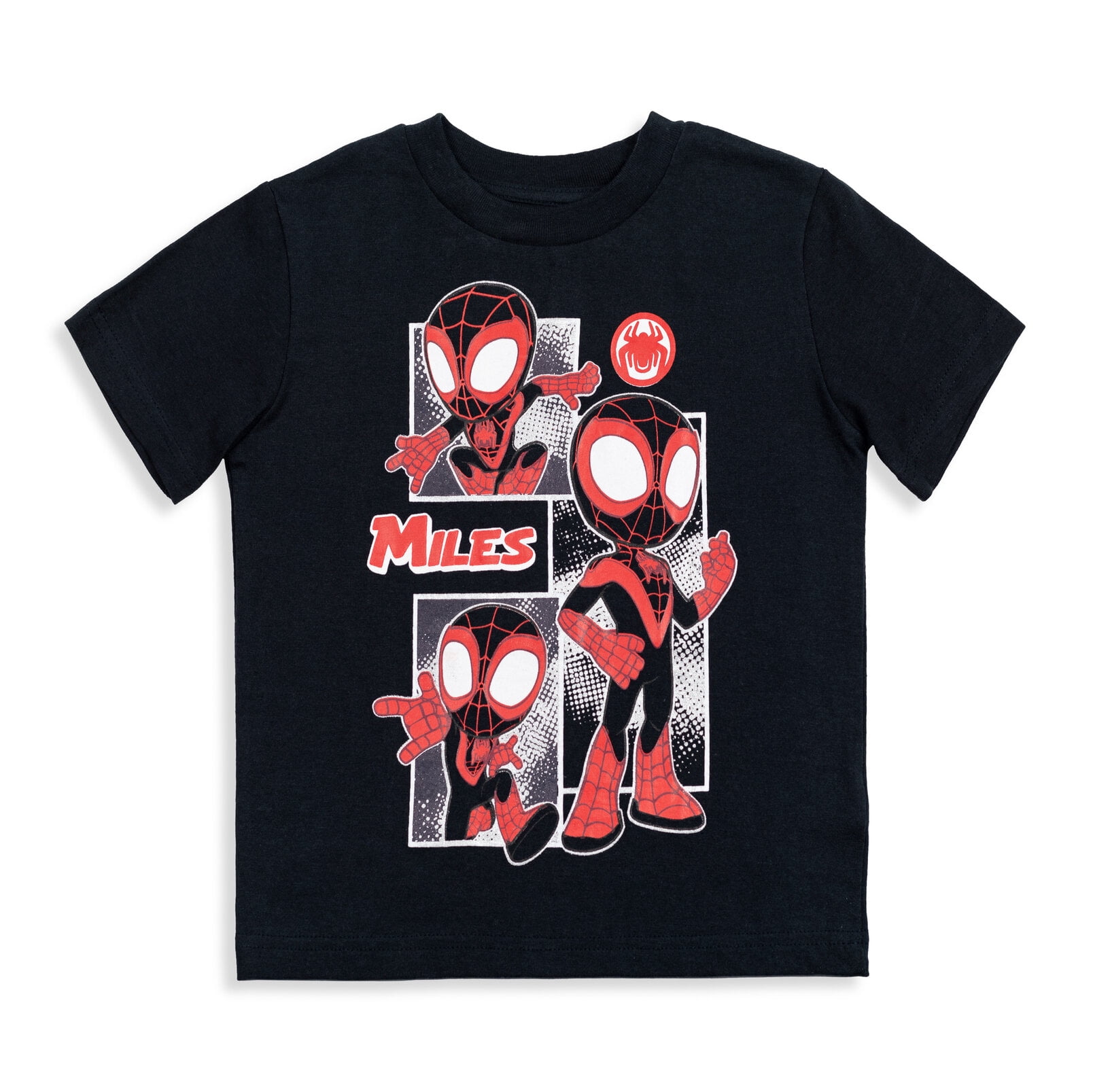 Marvel Spidey and His Amazing Friends Toddler Boys' Short Sleeve T-Shirt 4-Pack Spidey Red Black Blue