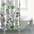 thumbnail image 4 of Waterproof Beautiful Colorful Floral Shower Curtain 72x72 Inch Boho Style Polyester Unique Shower Curtain for Bathroom Hotel Home Decor with 12 Plastic Hooks, 4 of 5
