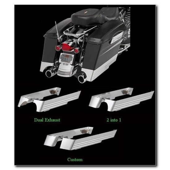 Cyclesmiths Cs201 Right Side Exhaust Saddlebag Extensions