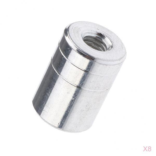 Adaptador de Cabeza de Red de Aterrizaje de Conector de Vaina de Caña de Pescar de Liberación Rápida Multifuncional de 8 Piezas 16 Mm Baoblaze Conector de varilla de pesca