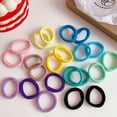thumbnail image 5 of 50 Uds. Cintas elásticas para el pelo, lazos elásticos de algodón para el pelo, cola de caballo, diademas para mujer, cuerdas para el pelo, color negro, 5 of 5