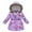 O-Purple2529, variant on CUZIBR Toddler Boys Girls Winter Cartoon Prints Coats Hooded Jacket Thicken Windproof Zipper Warm Outwear Boho Dailywear For Child