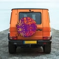 thumbnail image 4 of Haiem Spare Tire Cover , Wheel Cover with Bright Textured Animal printed, Camper Spare Tire Cover Fit for Jeep Wrangler Rv SUV Truck Travel Trailer-17 inch, 4 of 8