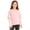 Pink, variant on LTTVQM Girls Cotton Fake Two Piece Shirts Striped Long Sleeve Crewneck Pullover 2026 Spring Fall Comfy Breathable Blouse School Tee Pink 7-8 Years