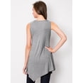 thumbnail image 4 of Made by Johnny Women's Handkerchief Hem Tank Tunic Top XXXXXL HDG, 4 of 6