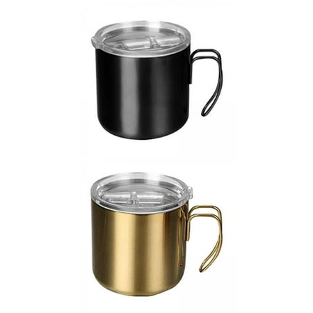 

2pcs ed Coffee Mugs Camping Tea mug and cup 400ml