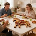 thumbnail image 3 of Easter Horse Wooden Charcuterie Board Horse Shaped Serving Tray with Compartments Wood Cheese Platter for Easter Party Appetizers Snacks Spring Centerpiece Gift for Hostess, 3 of 9