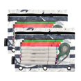 thumbnail image 5 of FORMRS 2 Pack Pencil Pouch for 3 Ring Binder with Clear Window Zipper Case, Light Sharks, 5 of 6