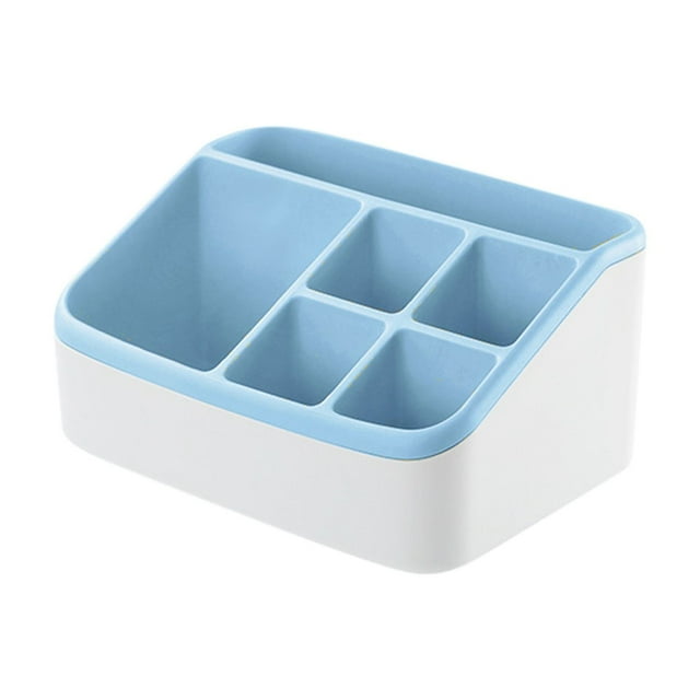 Organizers and Storage, Plastic Storage Box 6 Slots Large Capacity Multi Purpose Counter Organizer Bathroom Kitchen Bedroom Cosmetic Organizer