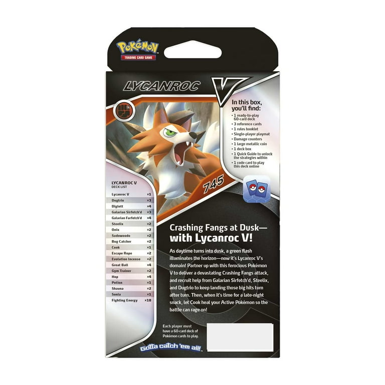 Pokmon TCG: Lycanroc V Battle Deck with Crashing Fangs - Ready to Play Box Set - Walmart.com Pokmon TCG: Lycanroc V Battle Deck with Crashing Fangs - Ready to Play Box Set - Walmart.com