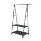 thumbnail image 2 of Perchero con ruedas, estable y resistente, ideal para entrada, guardarropa o dormitorio. Negro, 2 of 9