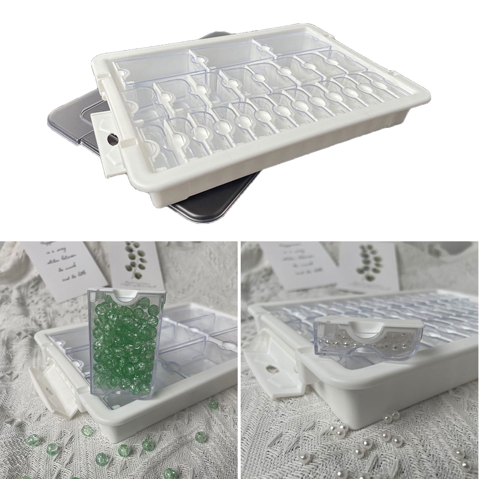 Fashionable Bead Divider Case Home Decoration with Tight Closure for Weaving and Crafting Projects