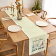 thumbnail image 3 of Happy Easter Table Runner - 48 Inch Long, Kitchen Dining Table Runner Dresser Scarves, Cute Gnomes Eggs Spring Daisy Flowers Yellow Farmhouse Decor for Coffee Tables Wedding Party Banquet, 3 of 8