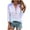Blue, variant on Ahuyic Women's Loose Plus Size Short-Sleeved Top,Summer Casual Daily Clothes For Women,Women's Short Sleeve Solid Color Crewneck Casual Top Pullover T-shirt