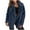 Blue, variant on Viikei Plus Size Womens Coats Clearance for Winter Coats for Women Cardigan Jacket Coat Hood Plush Jacket