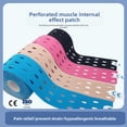 thumbnail image 2 of Ruban de Soutien Athlétique pour Muscles avec Perforations Respirantes - Bandage de Kinésiologie Thérapeutique pour Mise en Forme, Course, Récupération Sportive - 5 cm x 5 m, Rouge Rose, Qualité Assurée, 2 of 6