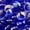 Deep Sea Blue, variant on Storm Gray Fire Pit Glass Beads | 3/4", Semi-Reflective, 10 lbs