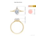 thumbnail image 5 of ANGARA IGI Certified Lab Grown 1.15 Ct Diamond Engagement Ring for Women in 14K Yellow Gold (Size-8x6mm| Color-F-G| Clarity-VS) | April Birthstone, Anniversary, Jewelry Gift for Women | Diamond Ring, 5 of 8