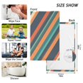 thumbnail image 6 of Yayeee 2 Pack Hand Towels for Bathroom 100% Cotton 16" x 28" Soft Absorbent Kitchen Towel, Retro Stripes, 6 of 7