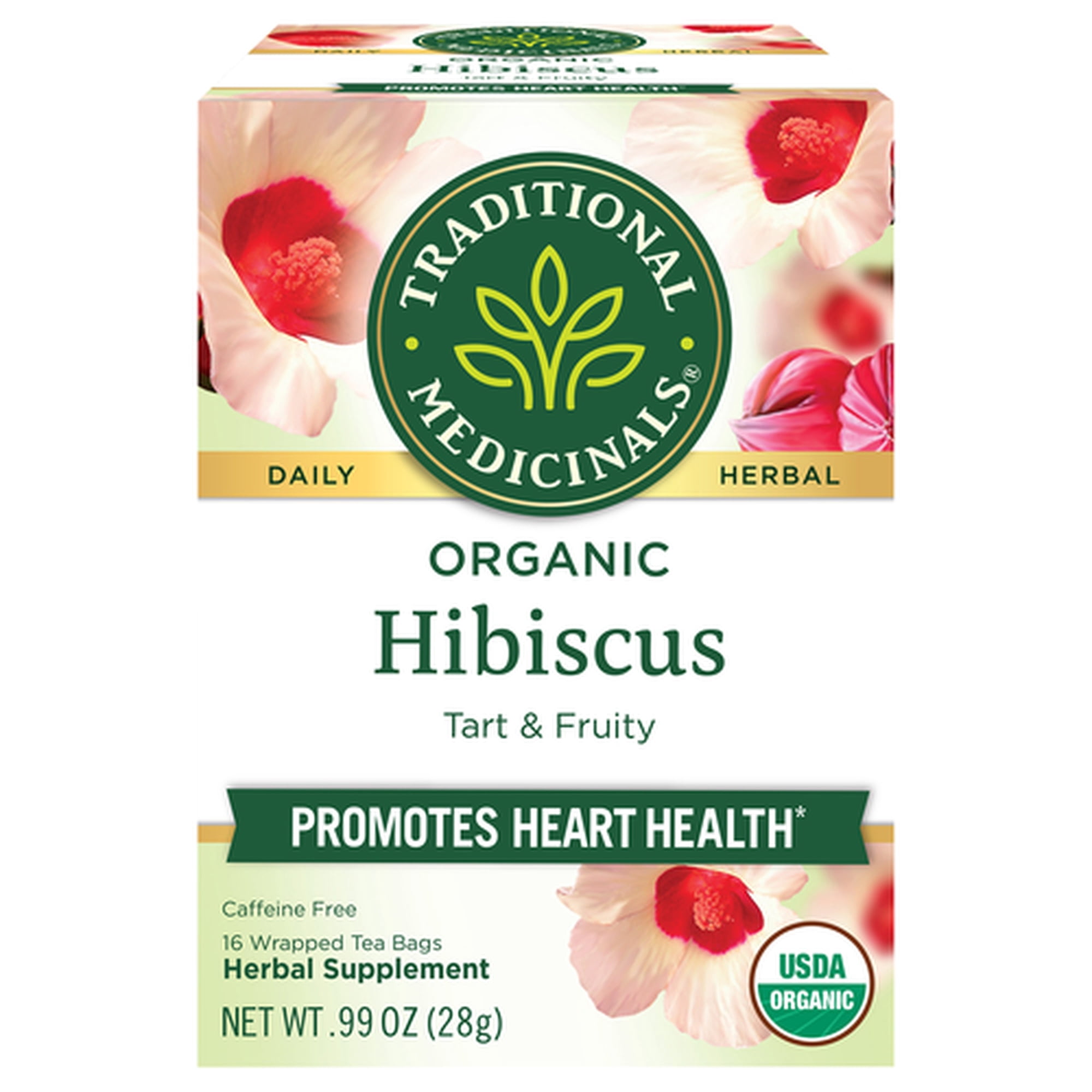 Traditional Medicinal Hibiscus, Organic Tea Bags, 16 Count