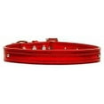 thumbnail image 2 of 3 by 8" (10mm) Metallic Two Tier Collar Red Medium, 2 of 2