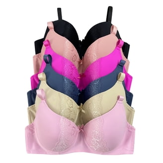 Women Bras 6 Packs T-Shirt Bras Full Coverage Comfortable Everyday