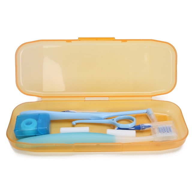 Kit de cuidado bucal para ortodoncia, cepillo de limpieza para aparatos dentales, cepillo interdental, herramientas de cera para ortodoncia