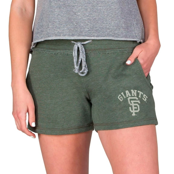 Women's Concepts Sport Green San Francisco Giants Mainstream French Terry Tri-Blend Shorts