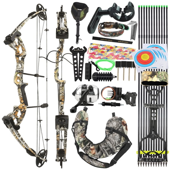 limaity Adjustable 30-55lb Compound Bow set 310FPS Hunting Shooting Adult Beginner Target